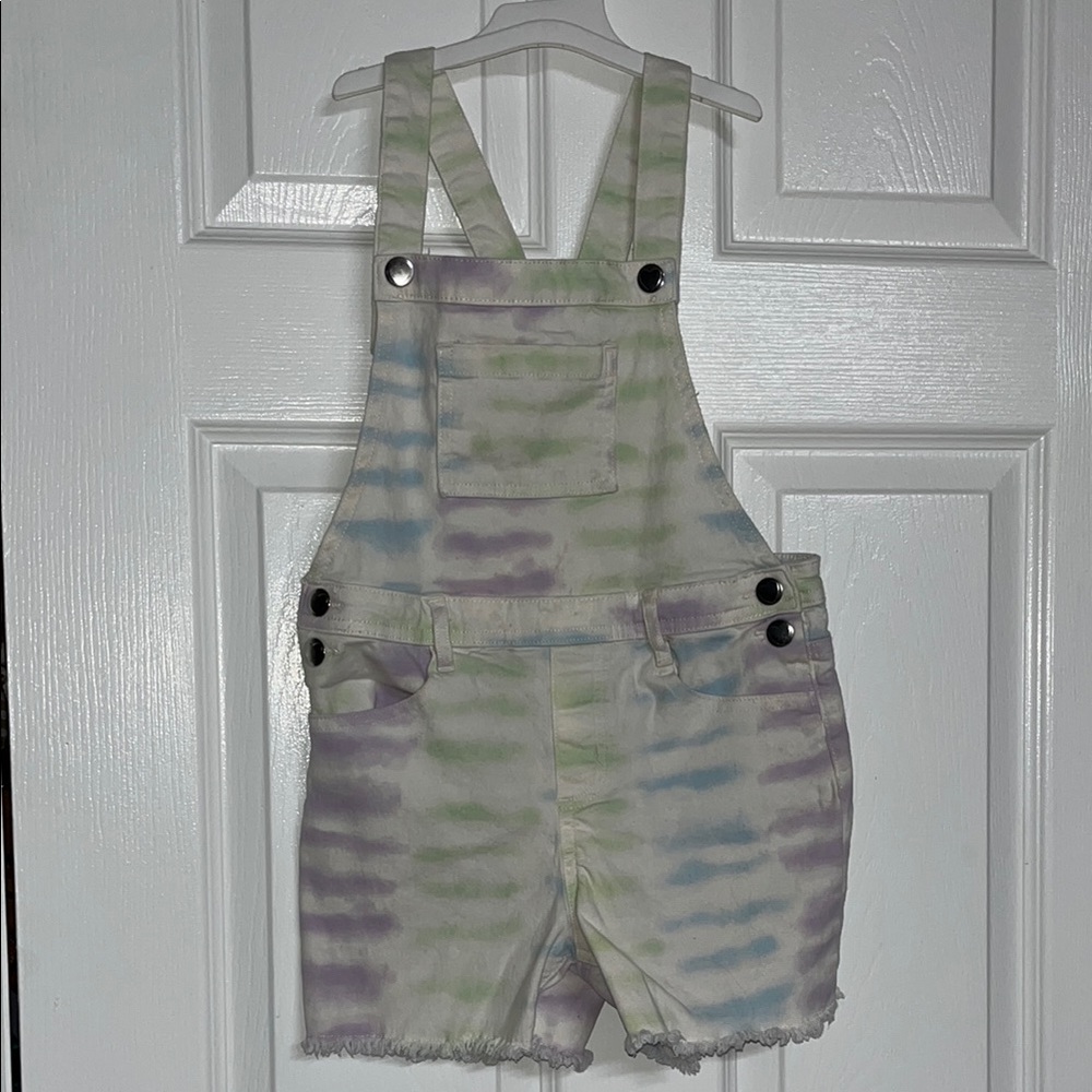 Garanimals Green and Purple Tie-Dye Overalls